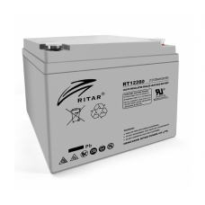 Акумуляторна батарея AGM RITAR RT12280,  12V 28Ah (166 х178 х125) Q2