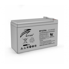 Акумуляторна батарея AGM RITAR RT1270A, 12V 7.0Ah (151 х 65 х 94 (100)) Q10