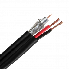 Коаксіальний кабель FinMark F5967BV-2x0.75 POWER для зовнішнього монтажу Чорний