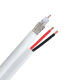 Коаксіальний кабель YOSO W305-RG59+2x0.5 POWER для внутрішнього монтажу Білий