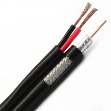 Комбінований коаксіальний кабель Одескабель F5967BVcu+2*0,75 black